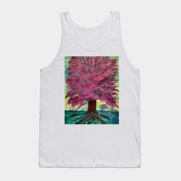 Botanical abstract landscape painting Tank Top by kkartwork